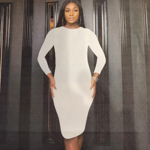 THE LITTLE WHITE DRESS SZ LG (NWOT) - Picture 1 of 6